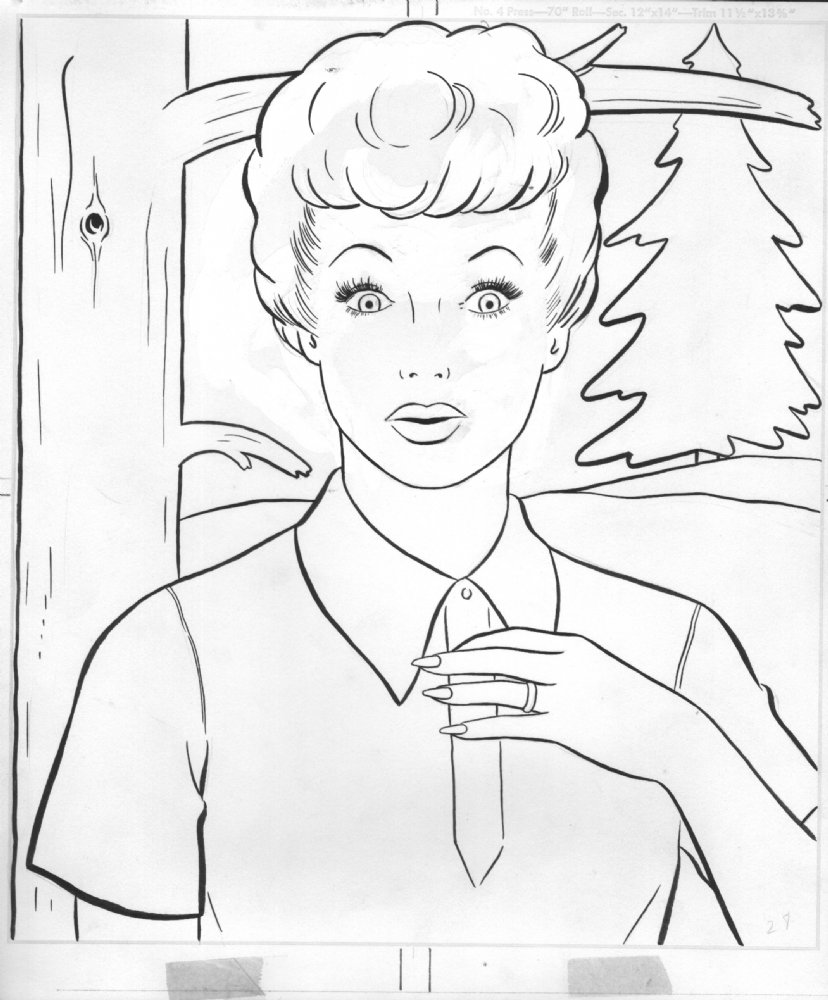 i love lucy coloring pages - photo #4